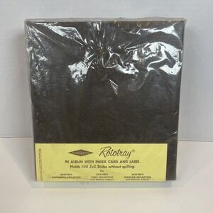 Sawyer's Slide Album Unisex Black Rototray 100 Slide Storage Vintage Accessory